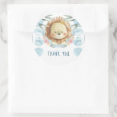 ライオン誕生日サンキュー ラウンドシール (バッグ)