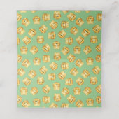 ライオン赤ちゃんシャワーグリーン プレイスカード (内部開封)