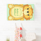 ライオン赤ちゃんシャワーグリーン 横断幕 (インサイチュ)