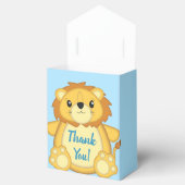 ライオン赤ちゃんシャワーブルー フェイバーボックス (オープン)
