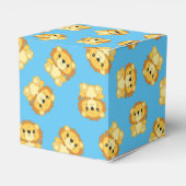 ライオン赤ちゃんシャワーブルー フェイバーボックス (裏面サイド)