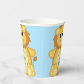 ライオン赤ちゃんシャワーブルー 紙コップ (右)