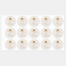 ライオン赤ちゃんシャワーラベル ラベル