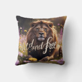 ライオン野生と自由 クッション (裏面)
