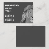 ライオン野生動物ライオン 名刺 (正面/裏面)