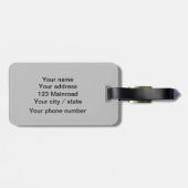 ライオン野生動物写真アフリカサファリ動物 ラゲッジタグ (裏面横)