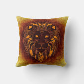 ライオン野生動物抽象芸術 クッション (裏面)