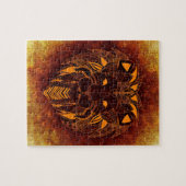 ライオン野生動物抽象芸術 ジグソーパズル (横)