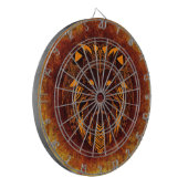 ライオン野生動物抽象芸術 ダーツボード (正面左)