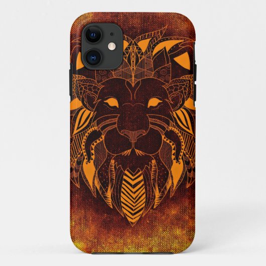 ライオン野生動物抽象芸術 Case-Mate iPhoneケース (裏面)