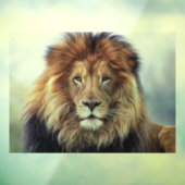 ライオン雄ガラス窓が引っ掛かる ウィンドウサイン (シート3)