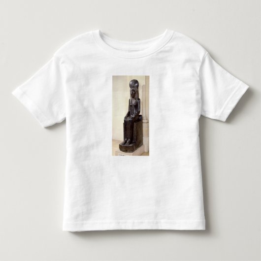 ライオン頭の女神Sekhmetの彫像 トドラーTシャツ (正面)