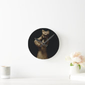 ライオン頭の鬼の小像、メソポタミア、c.5 ラウンド壁時計 (ホーム)