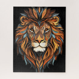 ライオン顔とマネ ジグソーパズル