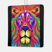 ライオン顔オーナメント セラミックオーナメント (左)