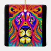 ライオン顔オーナメント セラミックオーナメント (裏面)