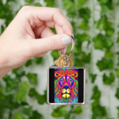 ライオン顔キーチェーン キーホルダー (手)