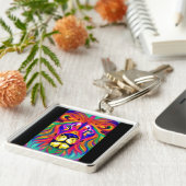 ライオン顔キーチェーン キーホルダー (側面)