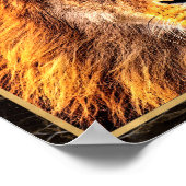 ライオン顔クローズアップ写真画像プリントポスター ポスター (角)