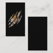 ライオン顔タイガーサファリクロートーン 名刺 (正面/裏面)