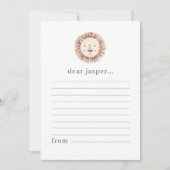 ライオン顔タイムカプセルノートカード シーズンカード (正面)