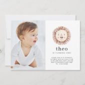 ライオン顔フォト招待状 招待状 (正面)