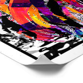 ライオン顔ポスタープリント – リアルなライオンスケッチ ポスター (角)