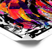 ライオン顔ポスタープリント – リアルなライオンスケッチ ポスター (コーナー)