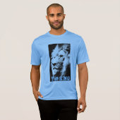 ライオン顔メンズアクティモダンブウェア競技者 Tシャツ (正面フル)