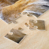 ライオン顔写真 ジグソーパズル (側面)