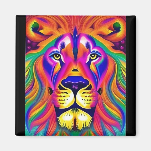 ライオン顔磁石 マグネット (正面)