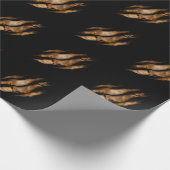 ライオン顔裂け爪野生動物猫サファリキング ラッピングペーパー (角)