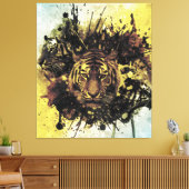 ライオン顔 キャンバスプリント (インサイチュ (リビング))