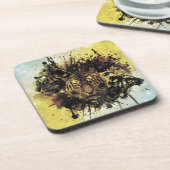 ライオン顔 コースター (左側)