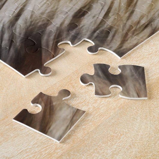 ライオン顔 ジグソーパズル (側面)