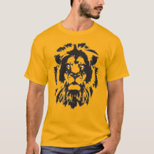 ライオン顔、私はあなたを見ている。獅子頭の刺青