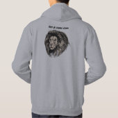 ライオン飼いならされたライオンではなく パーカ (裏面)