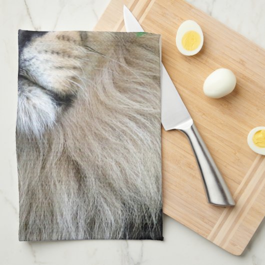 ライオン002 キッチンタオル (四つ折り)