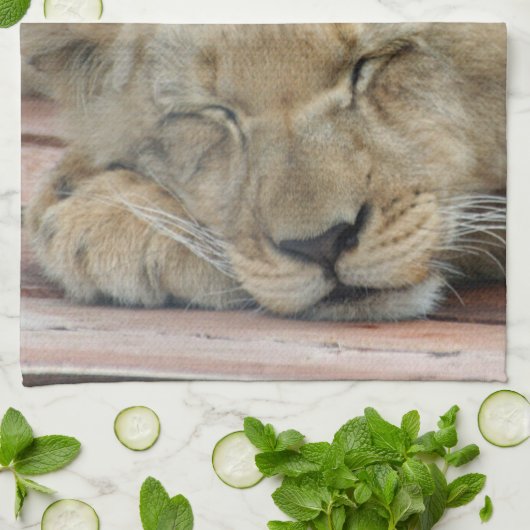 ライオン014 キッチンタオル (折り畳み)