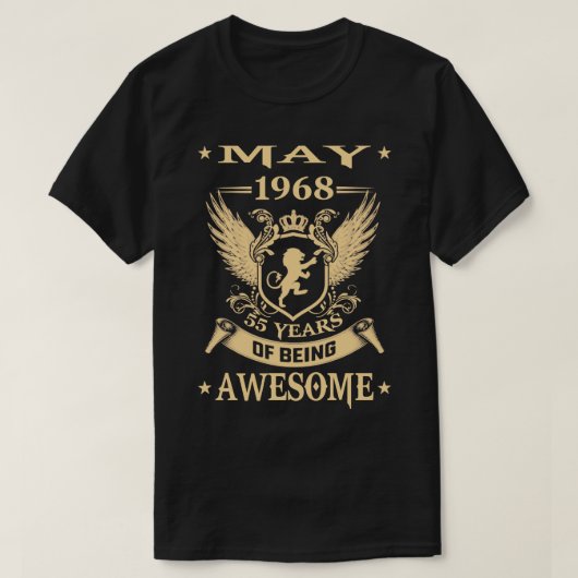 ライオン1968年5月限定版55年Aw Tシャツ (デザイン正面)