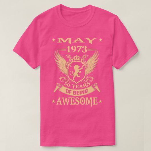 ライオン1973年5月限定版Awの50年 Tシャツ (デザイン正面)