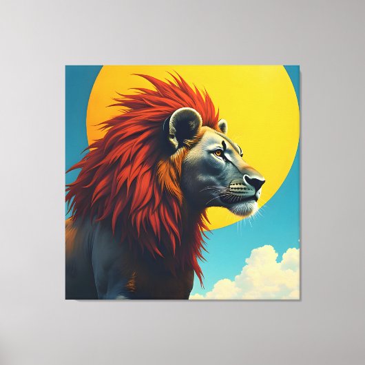 ライオン1 キャンバスプリント (正面)