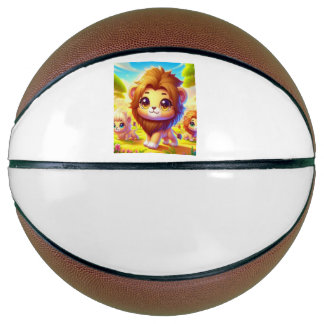 ライオン3兄妹の散歩 バスケットボール