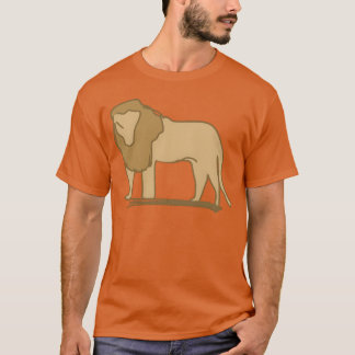 ライオン アイコン 動物 捕食者 ブラウン 家族 Tシャツ