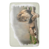 ライオン・アット・レスト バスマット (正面縦)