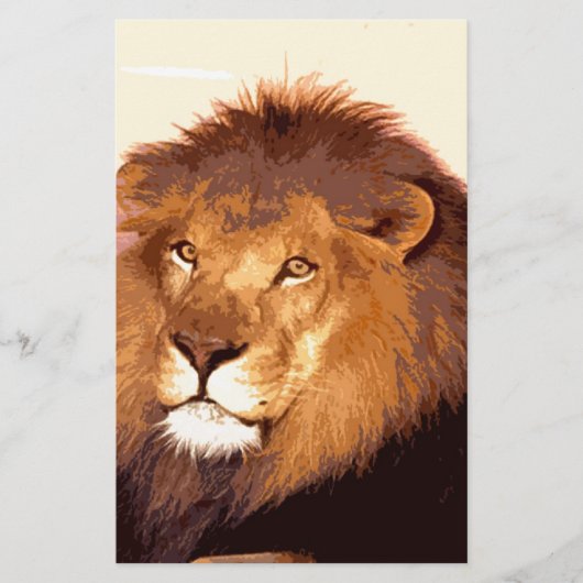 ライオン アートワーク 便箋 (正面)