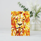 ライオン アート ポストカード (スタンド正面)