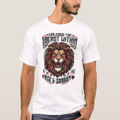 ライオン・ウィズイン・ウォリアーTシャツ - 獣を解き放て Tシャツ (正面)