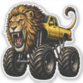 ライオン オフロード モンスタートラック シール (正面)