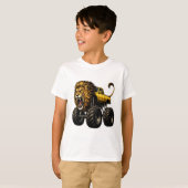 ライオン オフロード モンスター トラック Tシャツ (正面フル)